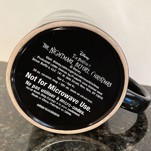 DISNEY / Nightmare Before Christmas Iridescent Jack Skellington Head Mug - Picture 3 of 5